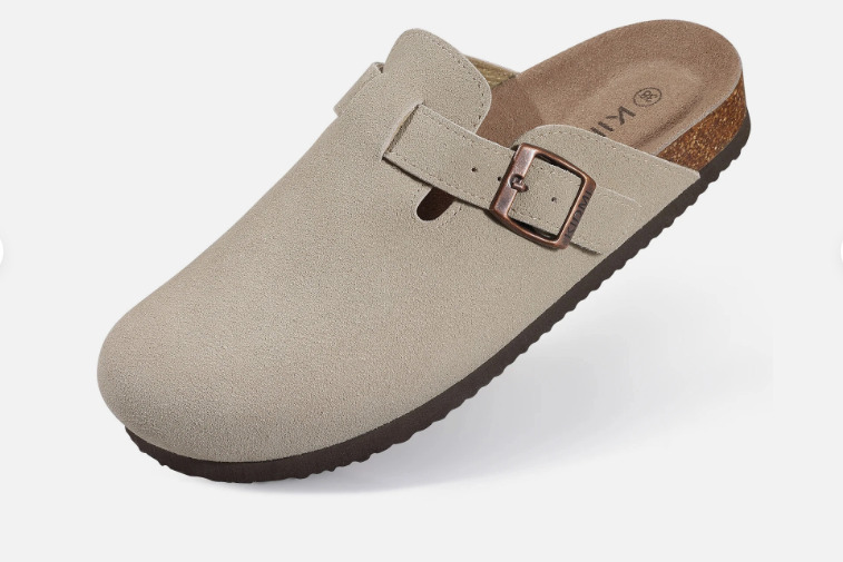 Leather Clogs with Strap